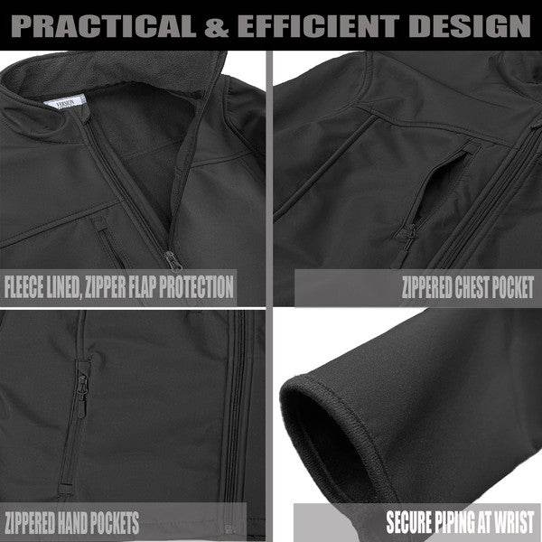 Mens Solid Soft Shell Storm Tech Jacket Coat - Shop Style & More | Fresh Looks, Everyday Deals & Free Shipping