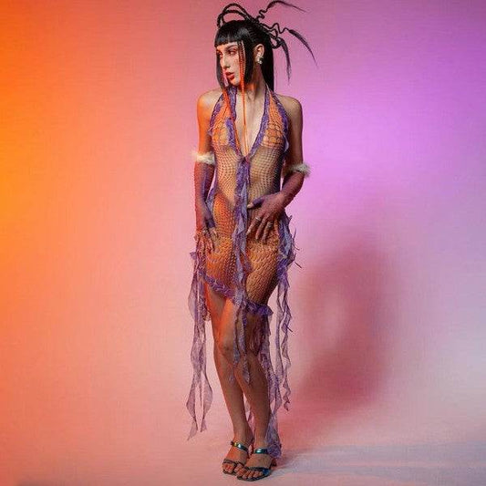 Women Abstract Sexy Mesh Dress - Shop Style & More | Fresh Looks, Everyday Deals & Free Shipping