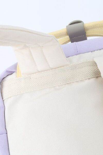 Himawari Contrast Water and Scratch-Resistant Nylon Backpack Bag - Shop Style & More | Fresh Looks, Everyday Deals & Free Shipping