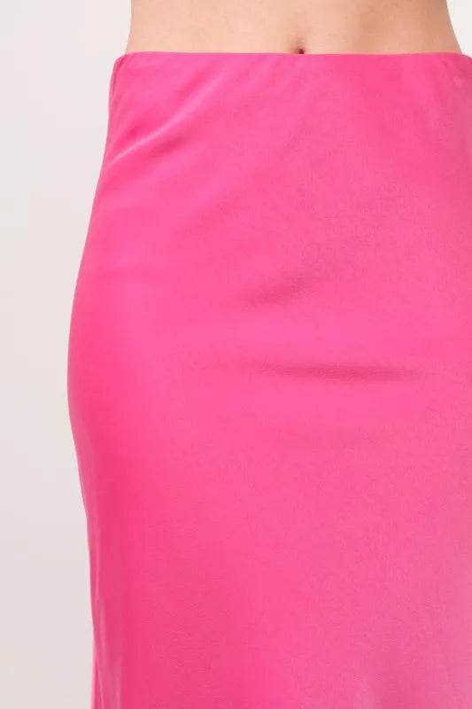 And The Why Solid Satin Midi Skirt - Shop Style & More | Fresh Looks, Everyday Deals & Free Shipping