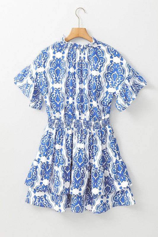 Vintage Floral Print Wide Ruffled Sleeve Dress - Shop Style & More | Fresh Looks, Everyday Deals & Free Shipping