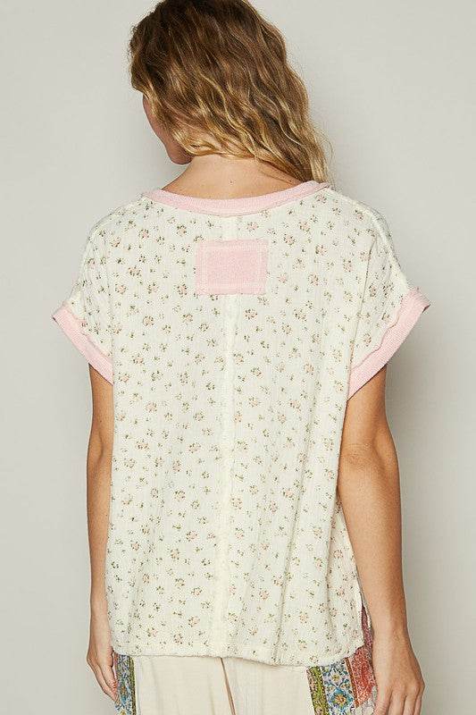 POL Floral V-Neck Short Sleeve T-Shirt - Shop Style & More | Fresh Looks, Everyday Deals & Free Shipping