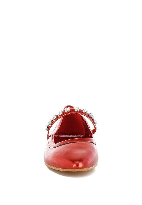 Gloxinia Metallic Mary Jane Ballerinas - Shop Style & More | Fresh Looks, Everyday Deals & Free Shipping