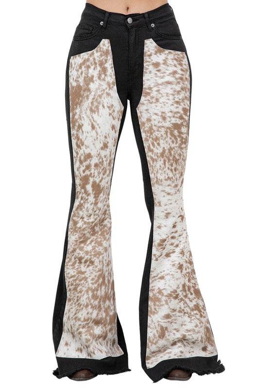 Rodeo Bell Bottom Blk/Brown- Inseam 34 - Shop Style & More | Fresh Looks, Everyday Deals & Free Shipping