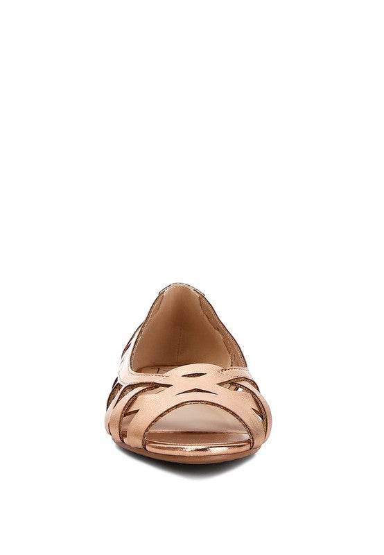 Moira Woven Peep Toe Flats - Shop Style & More | Fresh Looks, Everyday Deals & Free Shipping
