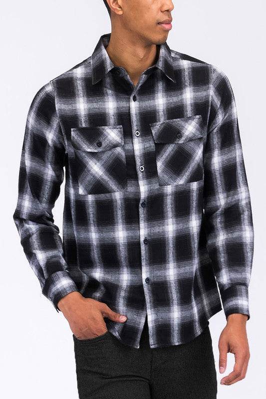 FULL PLAID CHECKERED FLANNEL LONG SLEEVE - Shop Style & More | Fresh Looks, Everyday Deals & Free Shipping