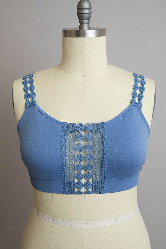 Boho Eye Lace Applique Bralette Plus Size - Shop Style & More | Fresh Looks, Everyday Deals & Free Shipping