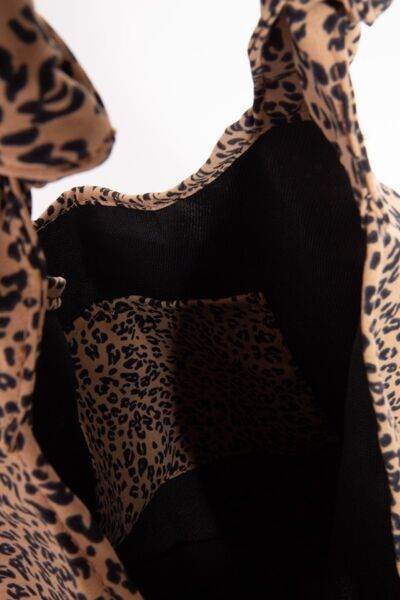 Fame Leopard Knotted Strap Shoulder Bag - Shop Style & More | Fresh Looks, Everyday Deals & Free Shipping