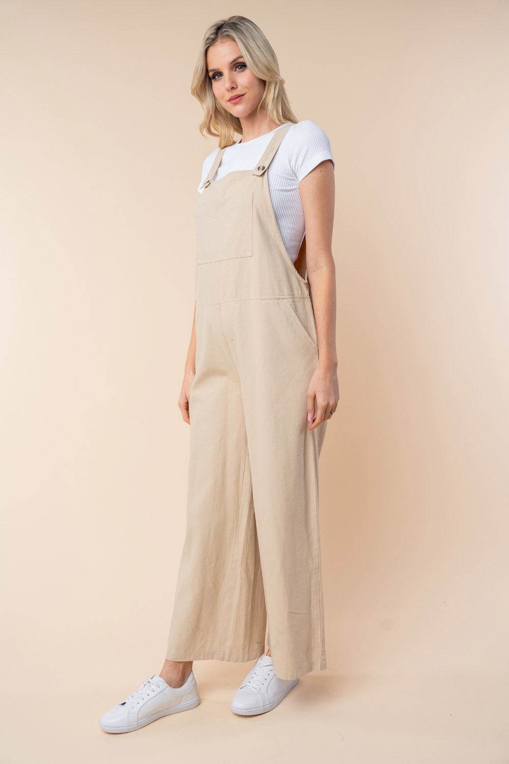 White Birch Sleeveless Wide Leg Jumpsuit - Shop Style & More | Fresh Looks, Everyday Deals & Free Shipping