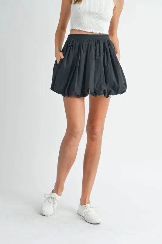 MABLE Poplin Bubble Mini Skirt - Shop Style & More | Fresh Looks, Everyday Deals & Free Shipping