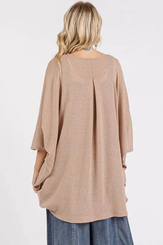 Mittoshop Open Front Batwing Sleeve Cardigan - Shop Style & More | Fresh Looks, Everyday Deals & Free Shipping