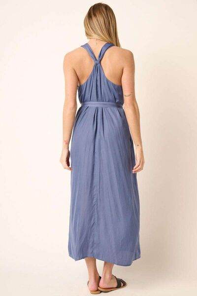 Mittoshop Cross Back Belted V Neck Tank Maxi Dress - Shop Style & More | Fresh Looks, Everyday Deals & Free Shipping