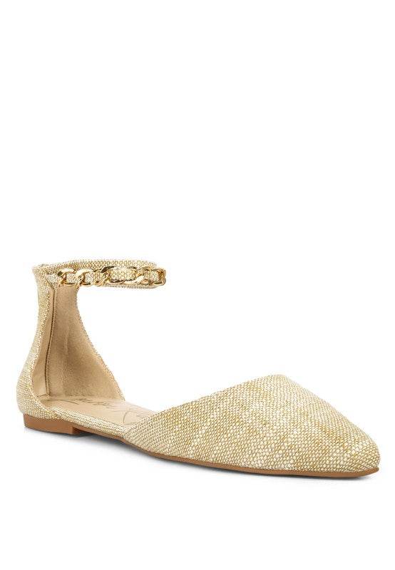 Buqisi Chain Embellished Flat Sandals - Shop Style & More | Fresh Looks, Everyday Deals & Free Shipping