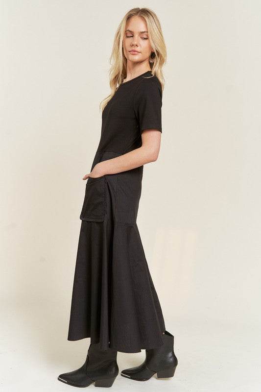 KNIT MIX DRESS - Shop Style & More | Fresh Looks, Everyday Deals & Free Shipping