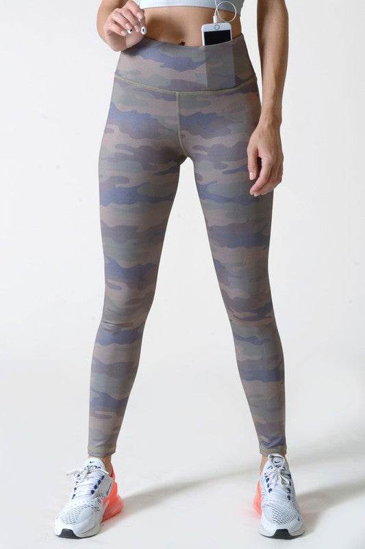 Active High Rise Camouflage Leggings with Pocket - Shop Style & More | Fresh Looks, Everyday Deals & Free Shipping