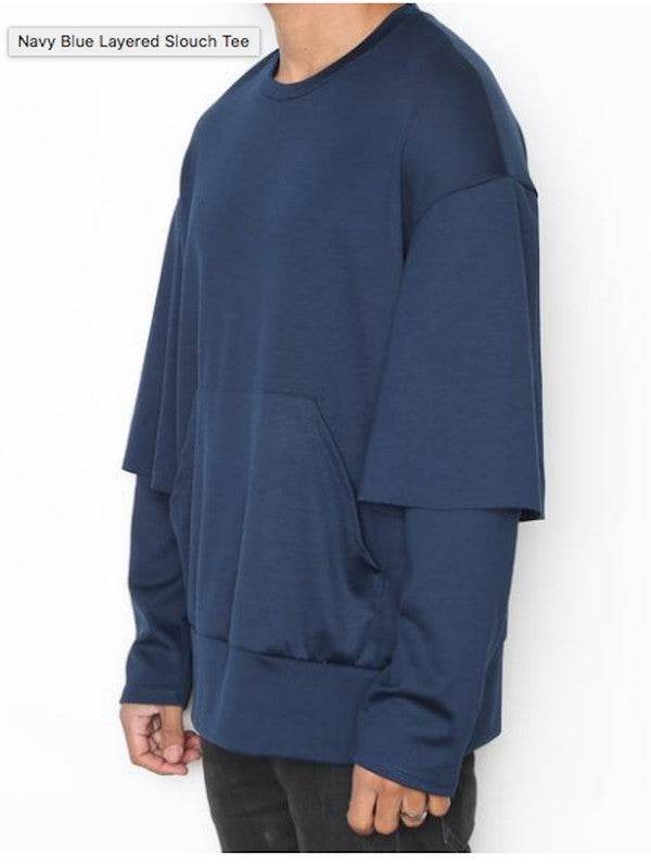 Weiv Mens Double Layered Pullover Sweatshirts - Shop Style & More | Fresh Looks, Everyday Deals & Free Shipping