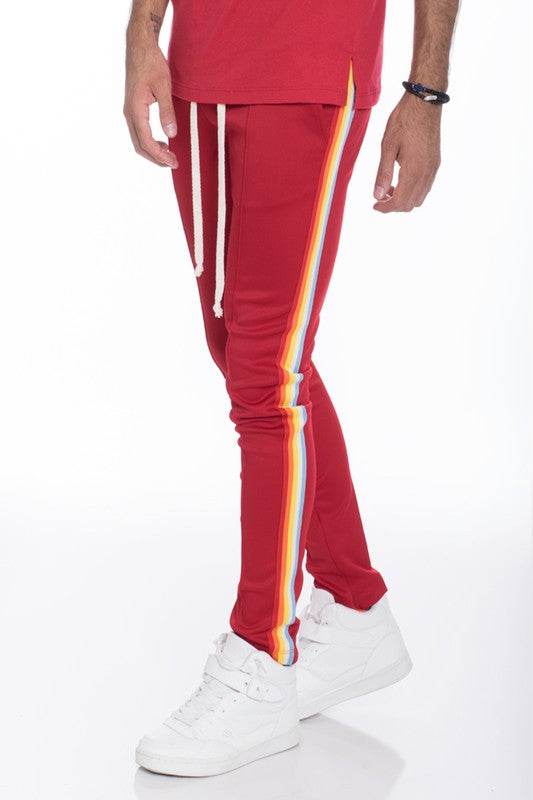 RAINBOW TAPE TRACK PANTS - Shop Style & More | Fresh Looks, Everyday Deals & Free Shipping