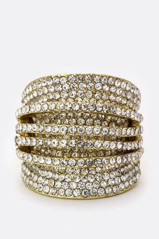 Layer Crystals Stretch Ring - Shop Style & More | Fresh Looks, Everyday Deals & Free Shipping