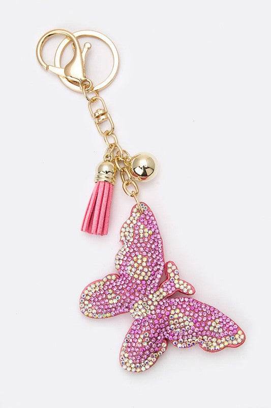 Crystal Butterfly Key Charm - Shop Style & More | Fresh Looks, Everyday Deals & Free Shipping