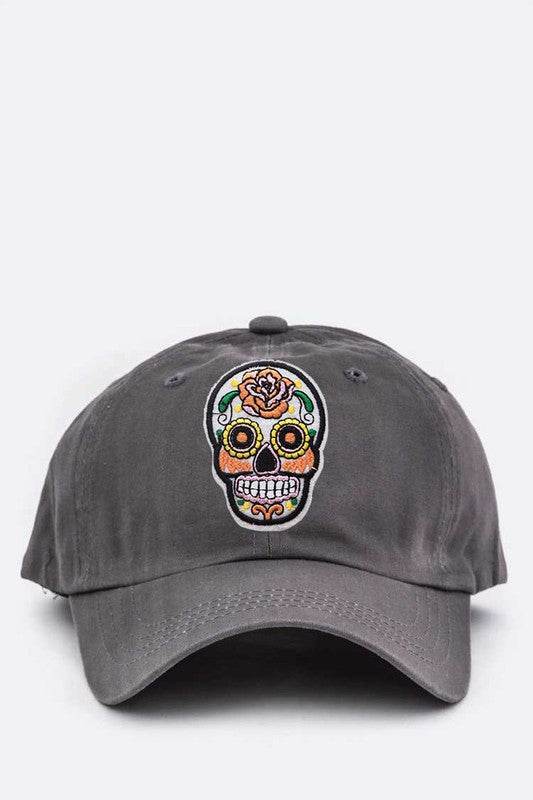 Sugar Skull Patch Cotton Cap - Shop Style & More | Fresh Looks, Everyday Deals & Free Shipping