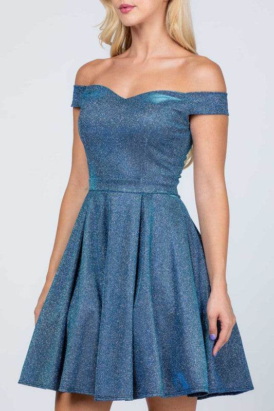 Off the shoulder skater dress jaquard - Shop Style & More | Fresh Looks, Everyday Deals & Free Shipping