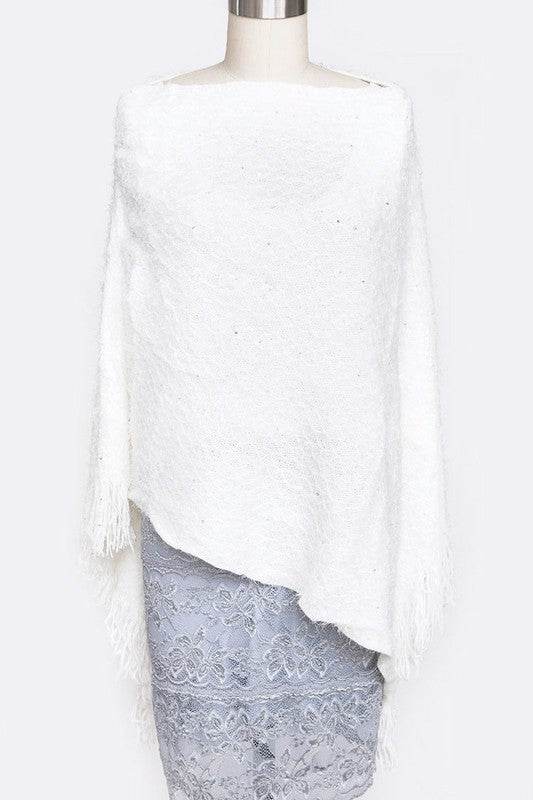 Sequins Plushy Fashion Poncho - Shop Style & More | Fresh Looks, Everyday Deals & Free Shipping