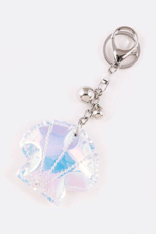Holographic Puff Shell Iconic Key Chain - Shop Style & More | Fresh Looks, Everyday Deals & Free Shipping