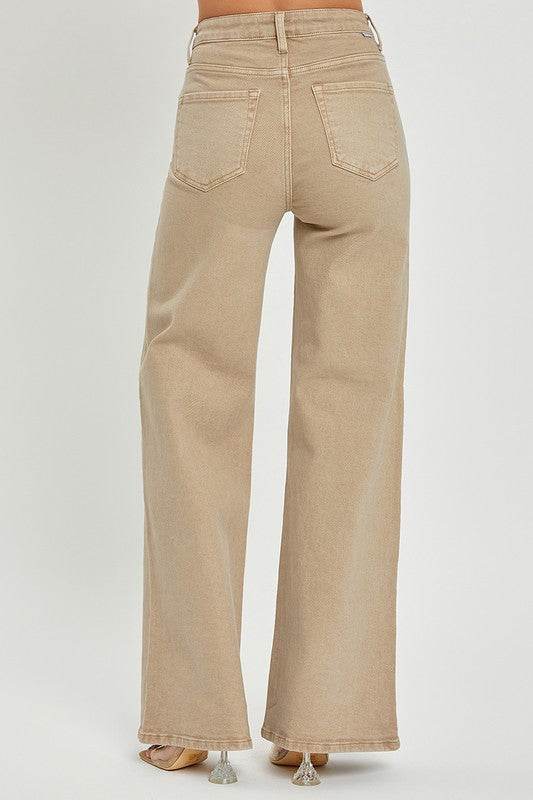 RISEN Full Size Tummy Control High Rise Wide Leg Jeans Plus Size - Shop Style & More | Fresh Looks, Everyday Deals & Free Shipping