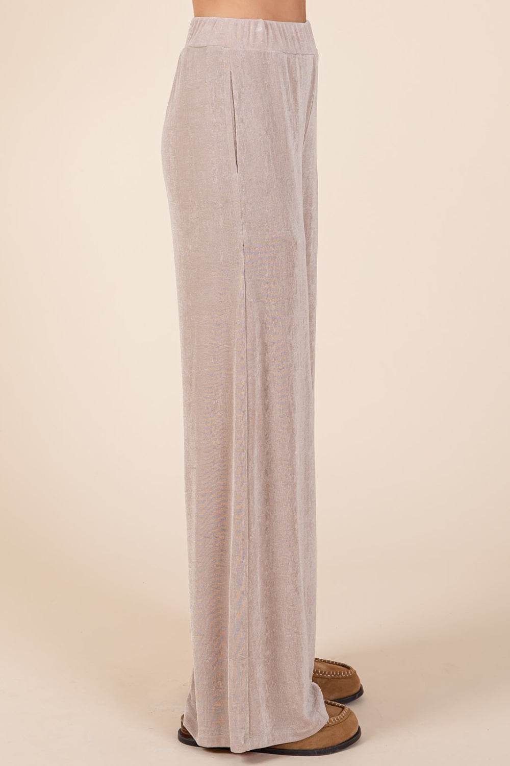 Mittoshop Elastic Waist Pants with Side Pockets - Shop Style & More | Fresh Looks, Everyday Deals & Free Shipping