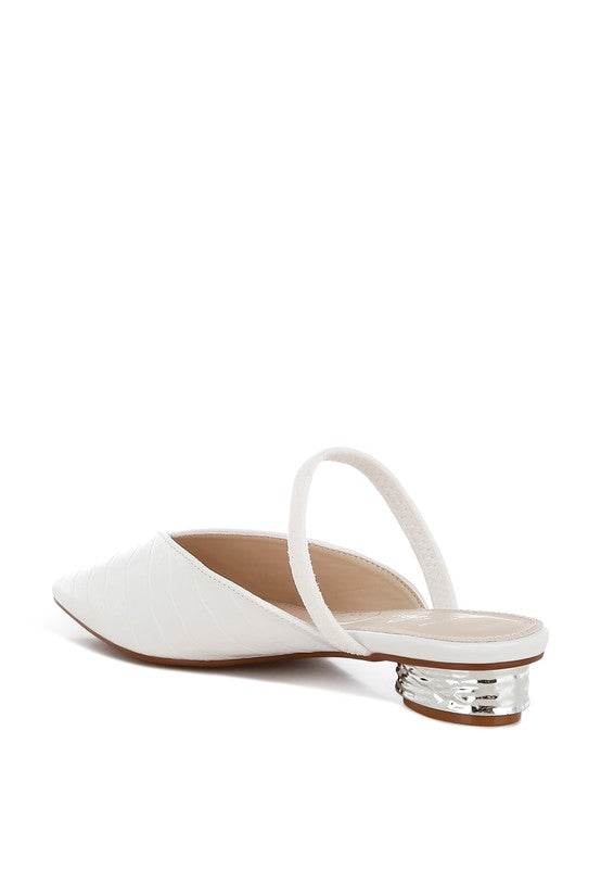 Renata Fantasy Heel Croco Mules - Shop Style & More | Fresh Looks, Everyday Deals & Free Shipping