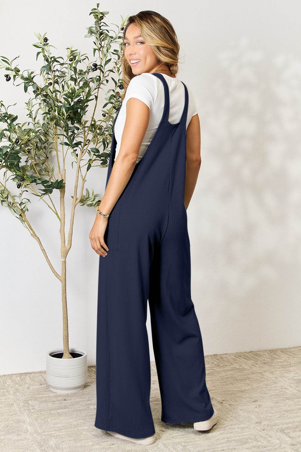 Double Take Full Size Wide Strap Overall with Pockets - Shop Style & More | Fresh Looks, Everyday Deals & Free Shipping
