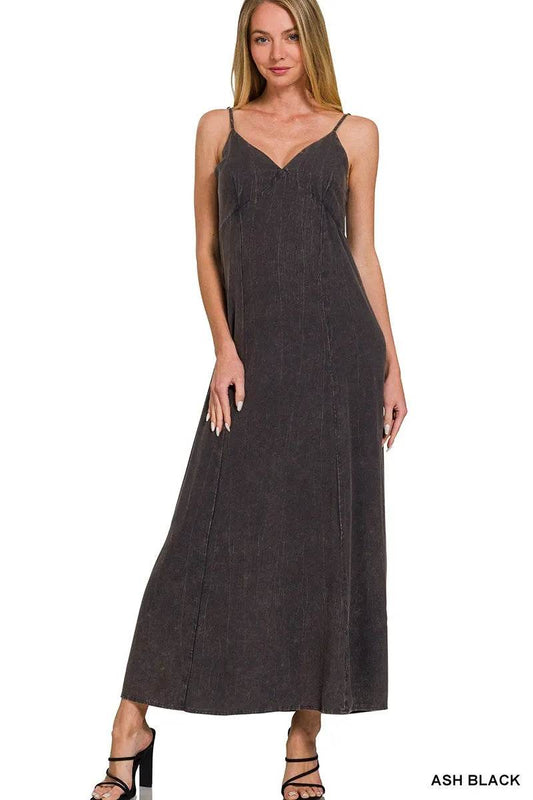 Zenana Mineral Washed Rayon Challis Cami Dress - Shop Style & More | Fresh Looks, Everyday Deals & Free Shipping