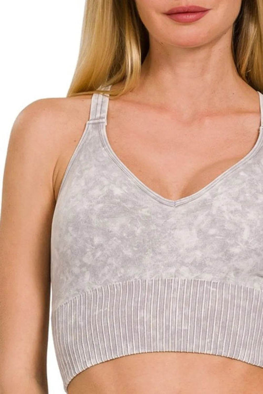 Zenana Washed Crisscross Strap Back Seamless Tank Top - Shop Style & More | Fresh Looks, Everyday Deals & Free Shipping