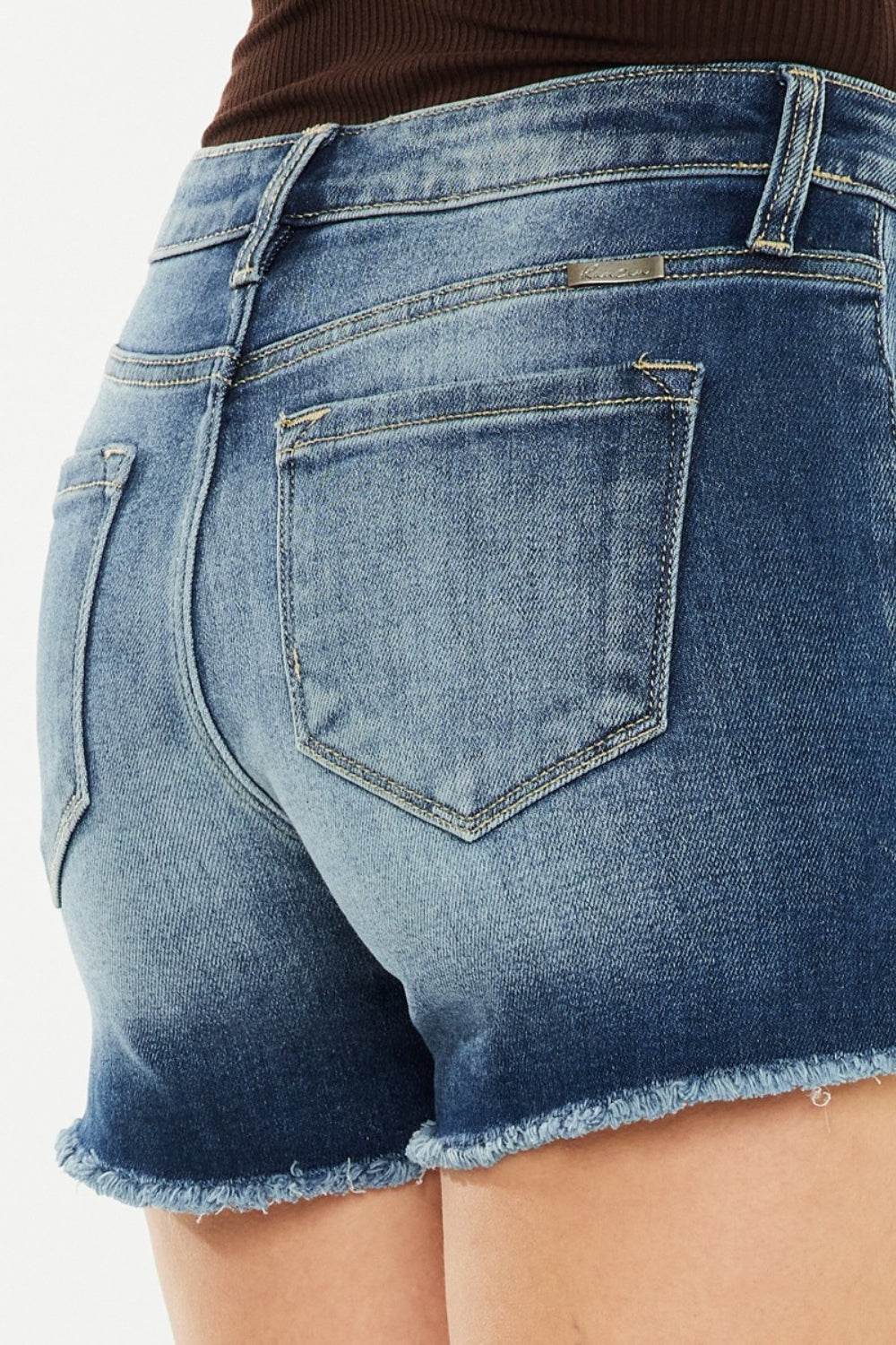 Kancan High Waist Raw Hem Denim Shorts - Shop Style & More | Fresh Looks, Everyday Deals & Free Shipping