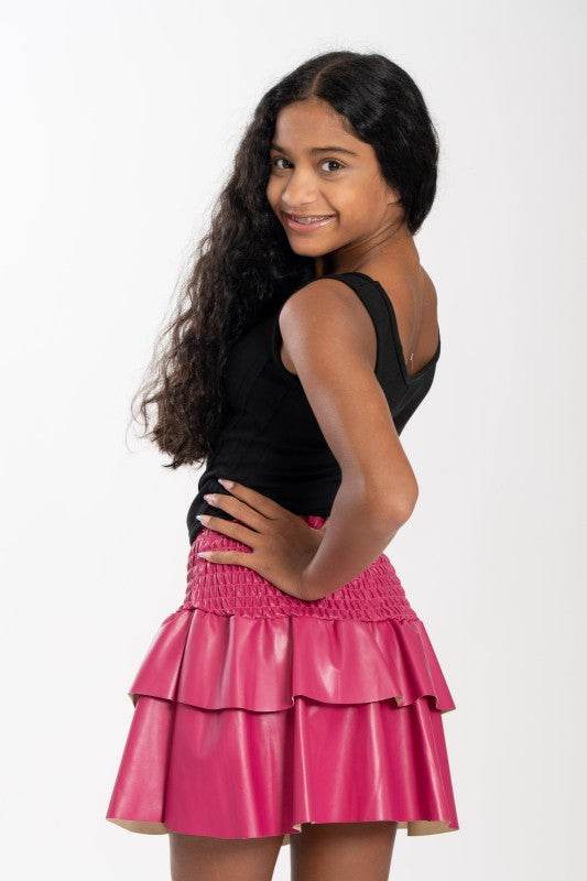 Juniors Leather Julia Skirt - Shop Style & More | Fresh Looks, Everyday Deals & Free Shipping