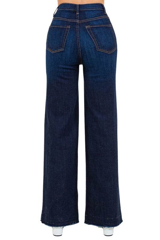 Rodeo Wide Leg Jean in Dark Wash - Shop Style & More | Fresh Looks, Everyday Deals & Free Shipping