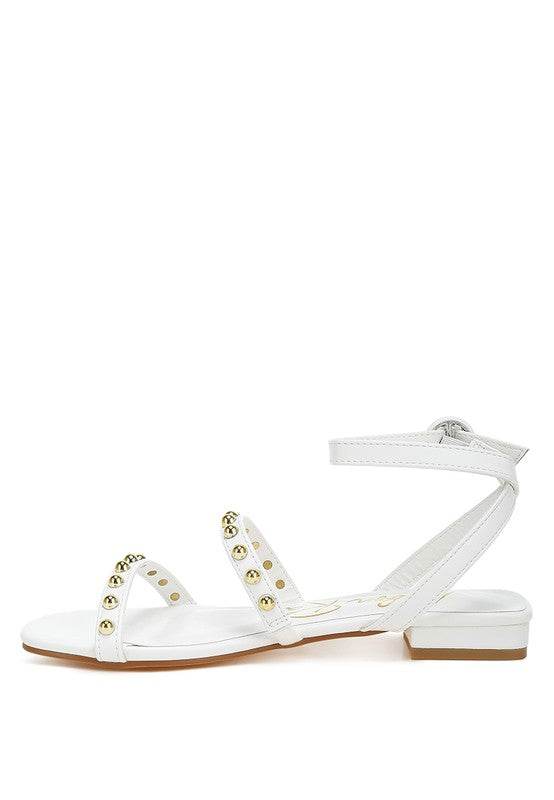 Flippity Studded Ankle Strap Flat Sandals - Shop Style & More | Fresh Looks, Everyday Deals & Free Shipping