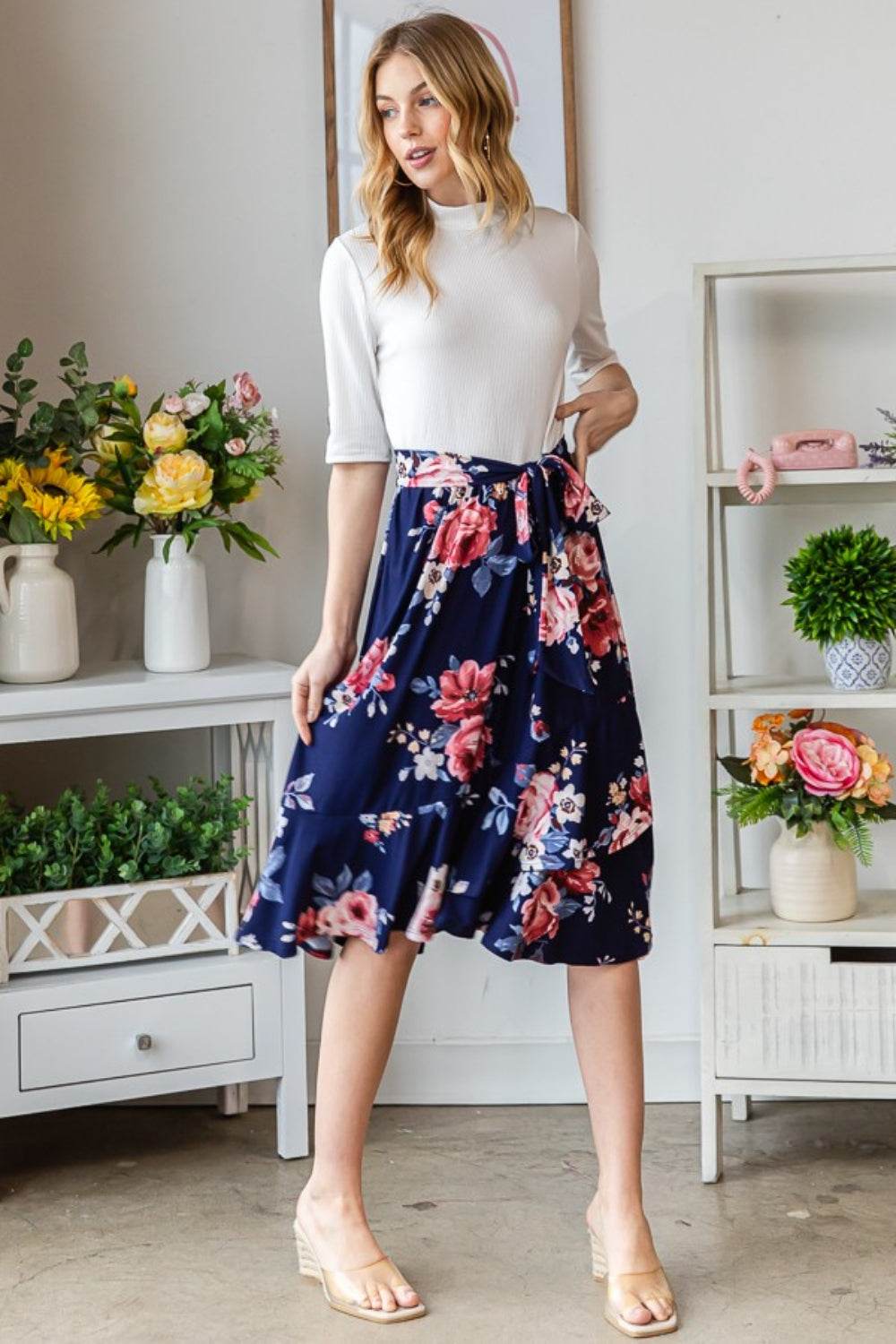 Reborn J Floral Wrap Ruffled Dress - Shop Style & More | Fresh Looks, Everyday Deals & Free Shipping