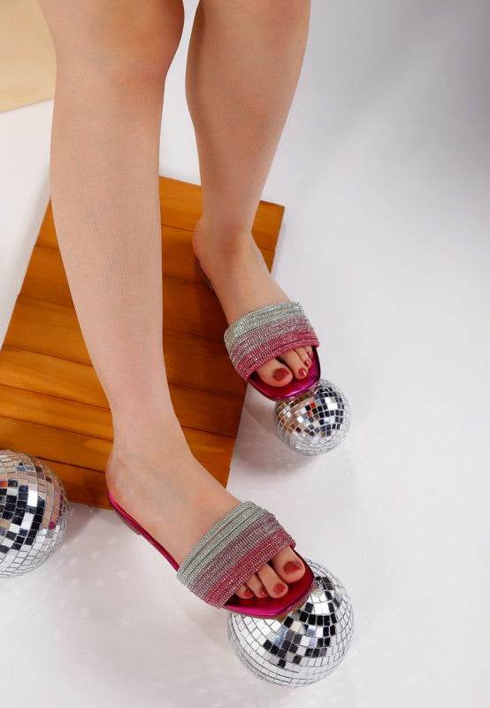 Chrisy Rhinestone Strap Slip On Flats - Shop Style & More | Fresh Looks, Everyday Deals & Free Shipping