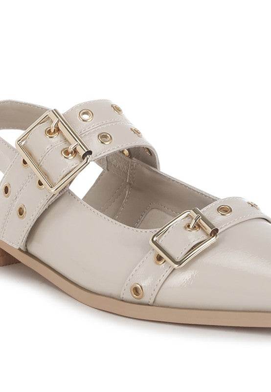 Betula Eyelets & Buckle Detail Flats - Shop Style & More | Fresh Looks, Everyday Deals & Free Shipping