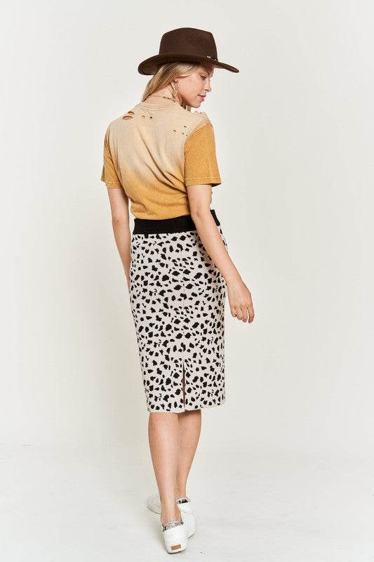 ANIMAL PRINT SWEATER SKIRTS KRS5026-2P - Shop Style & More | Fresh Looks, Everyday Deals & Free Shipping