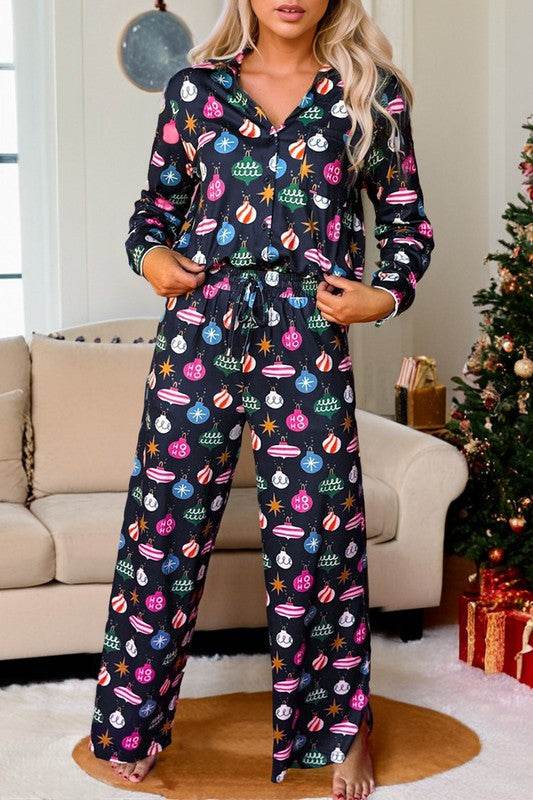 Women Christmas Print Shirt and Pants Pajama Set - Shop Style & More | Fresh Looks, Everyday Deals & Free Shipping