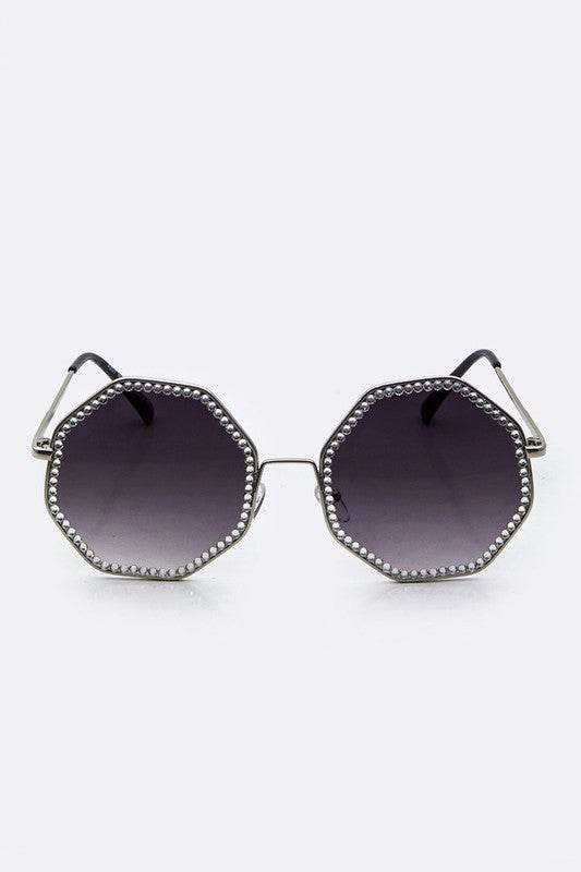 Austrian Crystal Octagon Oversize Sunglasses - Shop Style & More | Fresh Looks, Everyday Deals & Free Shipping