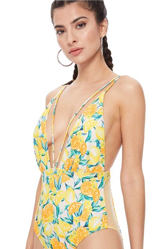 TEXTURED LEMON MESH ONE PIECE - Shop Style & More | Fresh Looks, Everyday Deals & Free Shipping