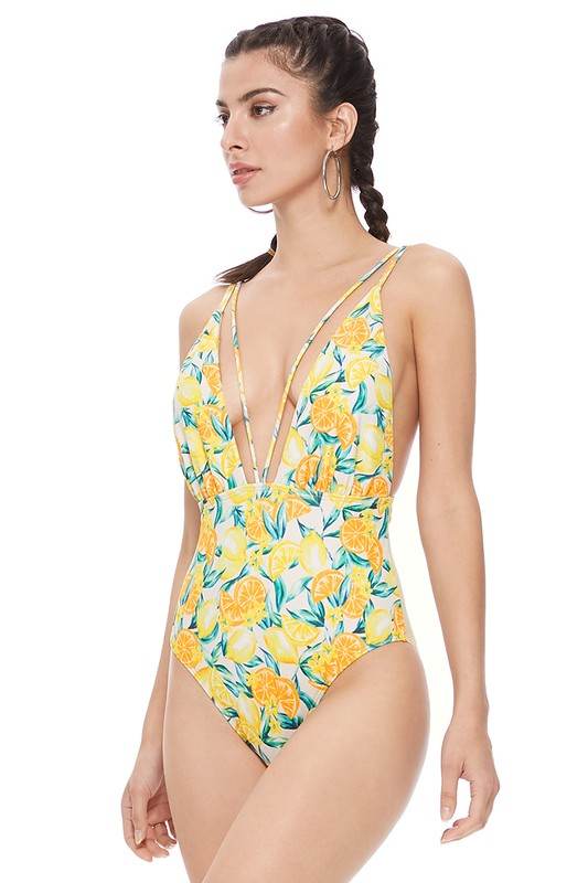 TEXTURED LEMON MESH ONE PIECE - Shop Style & More | Fresh Looks, Everyday Deals & Free Shipping