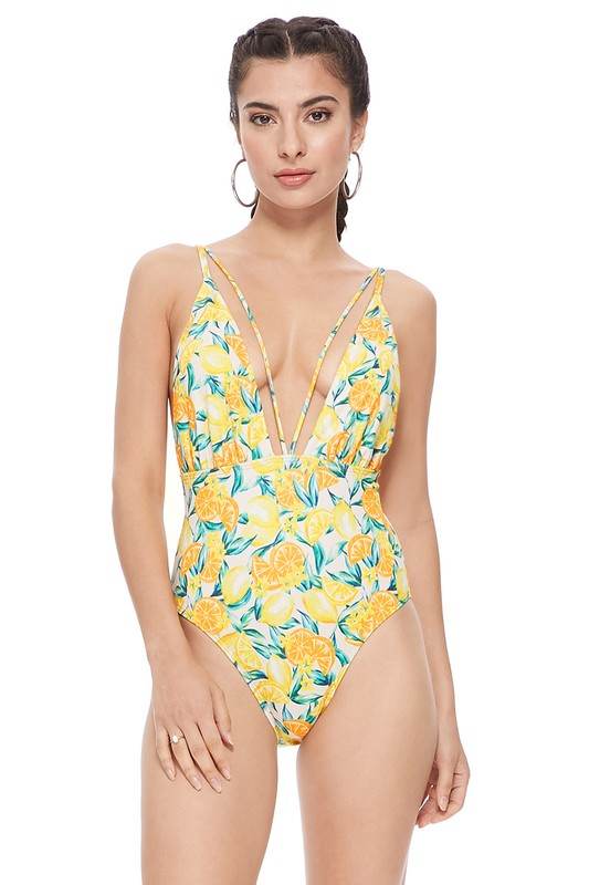 TEXTURED LEMON MESH ONE PIECE - Shop Style & More | Fresh Looks, Everyday Deals & Free Shipping