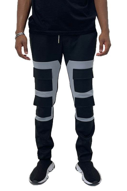 SQUARE BLOCK TRACK PANTS - GREY - Shop Style & More | Fresh Looks, Everyday Deals & Free Shipping