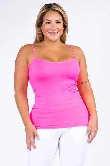 Seamless Long Spaghetti Strap Long Camisole Top - Shop Style & More | Fresh Looks, Everyday Deals & Free Shipping