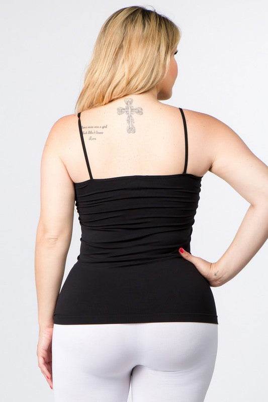 Seamless Long Spaghetti Strap Long Camisole Top - Shop Style & More | Fresh Looks, Everyday Deals & Free Shipping