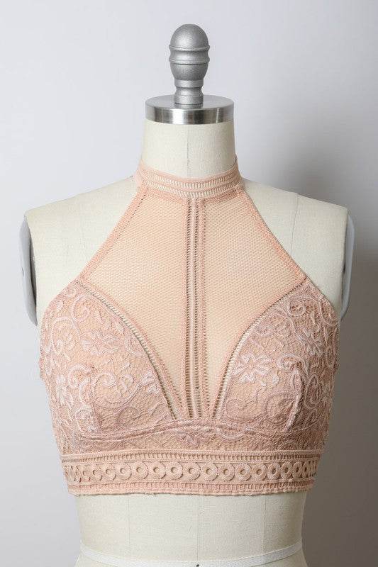 High Neck Mesh Choker Bralette - Shop Style & More | Fresh Looks, Everyday Deals & Free Shipping